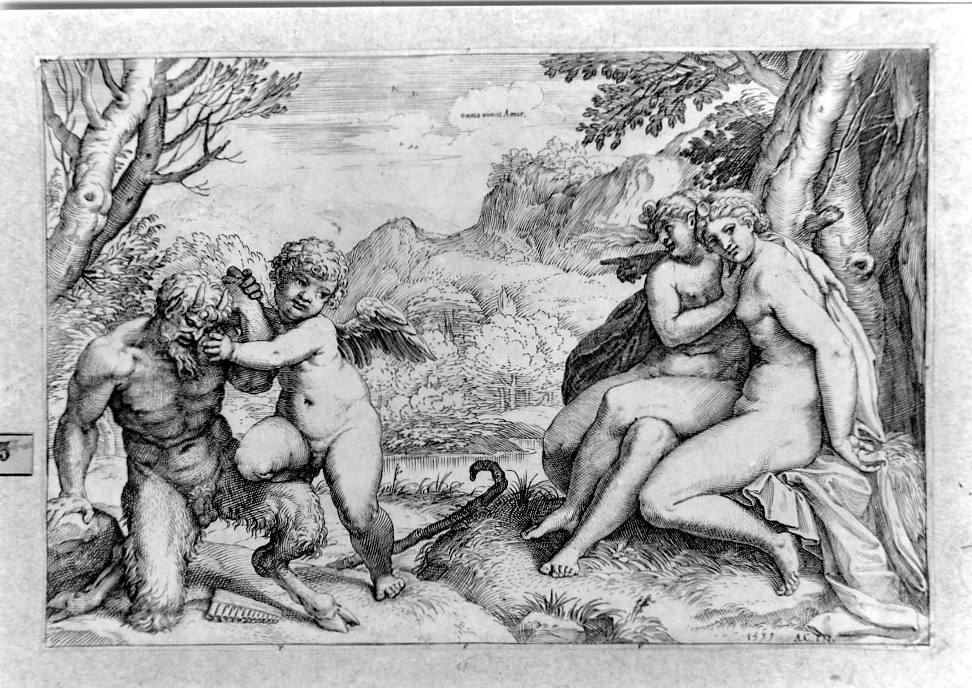 Pan, Cupido e ninfe - Collezione Remondini. Bassano del Grappa. Vicenza